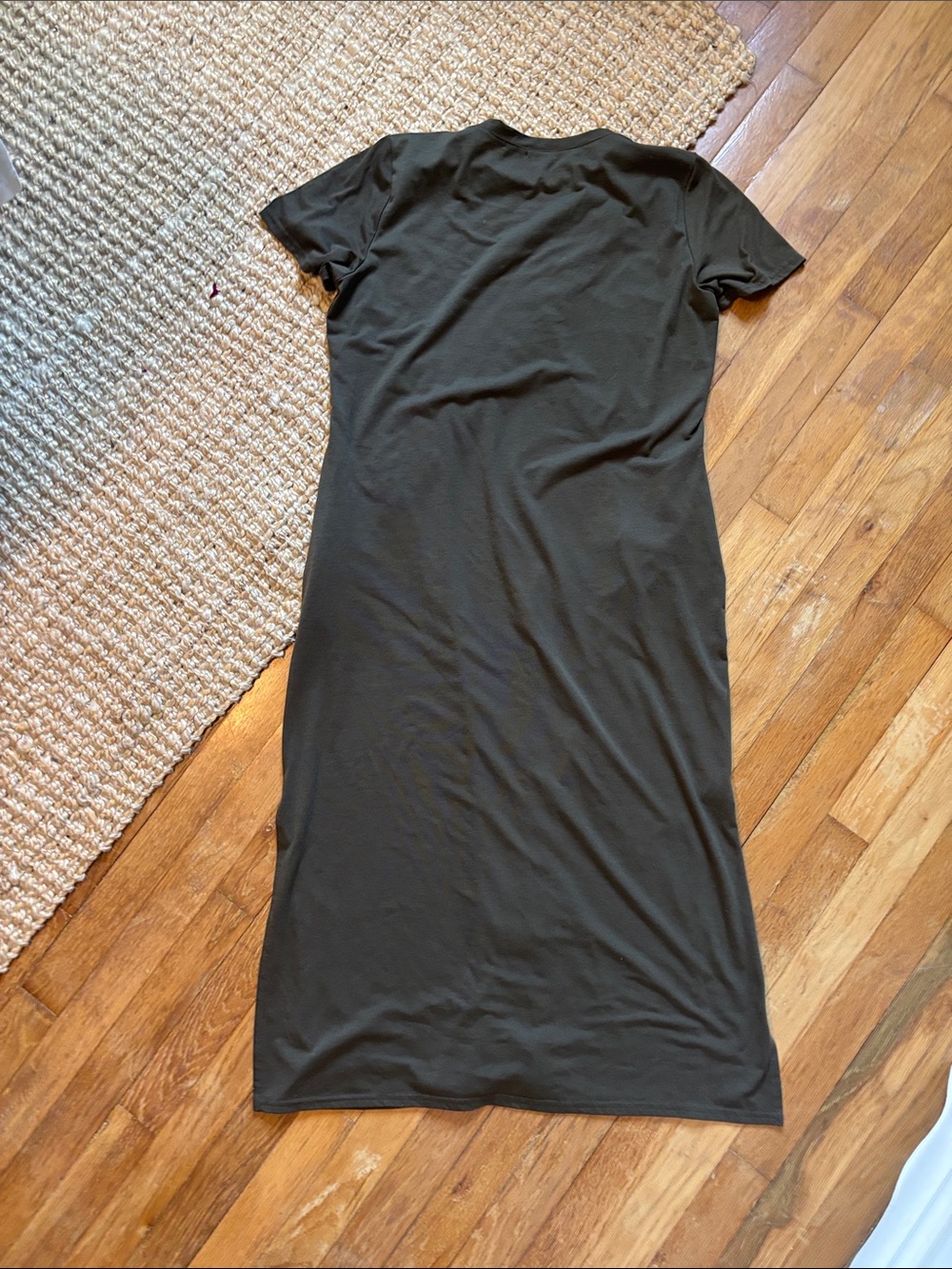 NAADAM Olive Short-Sleeve Maxi Dress - Picture 5 of 6